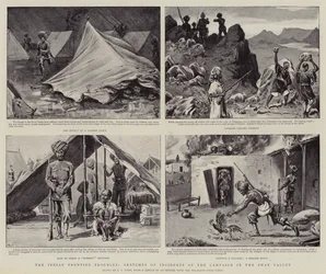 インディアンフロンティアの問題、スワットバレーでのキャンペーンの事件のスケッチ